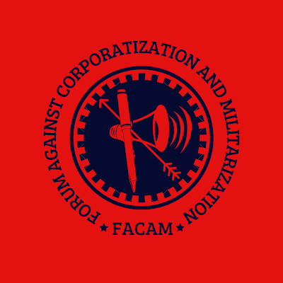 FACAM: A joint platform of worker, students, lawyers, academics organization and activists resisting corporate loot and militarization of resource-rich regions.