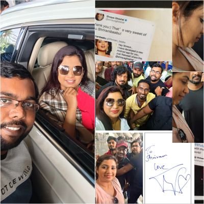 A Very Mad Fan Of Shreya Ghoshal. Met her on Dec 18,2022. Got her Autograph & took a group selfie with @shreyaghoshal. 

I ❤️ SG.