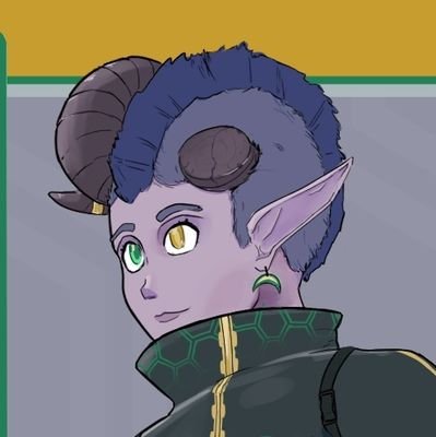 Hey! I'm a cyberpunk tiefling. I am learning art, game design and game dev and (if I remember) post it here.