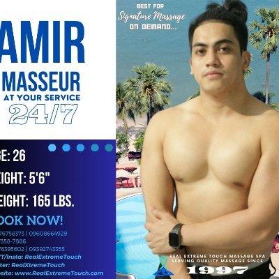 https://t.co/jf2UOYoMsl Massage Spa serving High-Quality Massage since 1997, by its dozens of Handsome Masseurs, in Metro Manila and nearby Provinces.