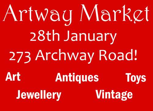 Vintage Clothing, Handmade Toys & Interiors, Antiques & Art at @artwayemporium 273 Archway Road, Highgate, N6 5AA! Tel: 0208 3408142