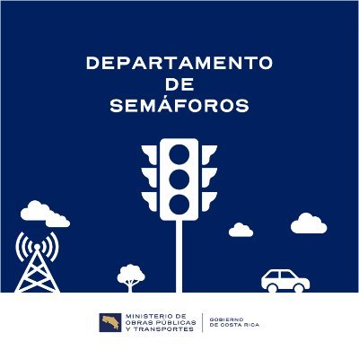 semaforoscr's profile picture. Teléfonos: 2233-2733
Correo: semaforoscr@transito.go.cr
Horario de atención: L - V de 7.00am a 3:00pm