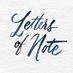 Letters of Note (@lettersofnote) Twitter profile photo Letters of Note (@lettersofnote) Twitter profile photo