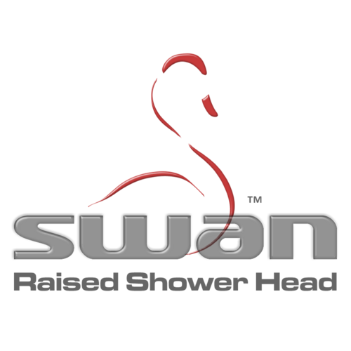 The all-in-one shower head extension unit. Classic styled extended swan neck and 5 setting shower head. No tools or assembly required. #shower #extension