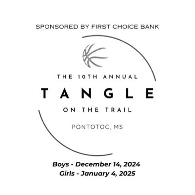 The 9th Annual Tangle On The Trail High School Basketball Shootout ⭐️ ⭐️⭐️ Guys 12/16/23 🏀 Girls 1/6/24 ⚫️⚫️⚫️ Pontotoc, MS ⬛️🟨