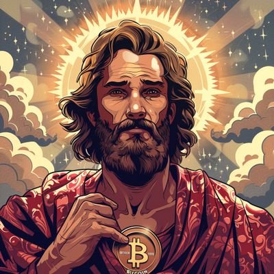 Parodie/Dans un monde numérique, je suis une divinité cryptique, défiant le monde et inspirant les fidèles à HODL pour la richesse éternelle. #BITCOIN