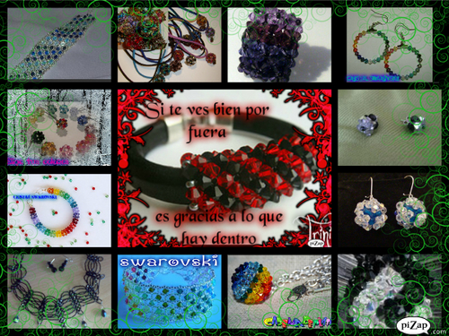 CRISTAL DE SWAROVSKI, CHECO, MADERA...
Bisutería elaborada a mano, también con fornituras de plata.posiblidad de combinar diferentes piezas, creado para ti.