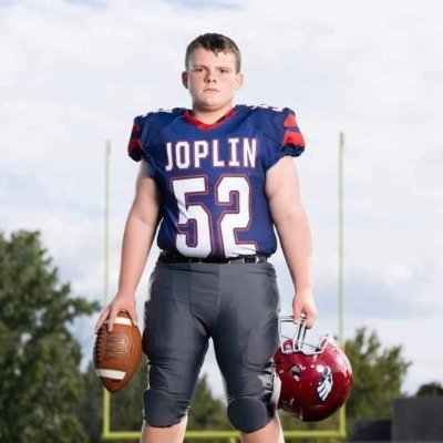 Class of 2028|HS: Joplin HS, MO| Position: C,OL,DT | Height: 5'7 | Weight: 205| GPA 3.0 | ACT: Not Taken |
NCAA Eligibility Number 2403242671