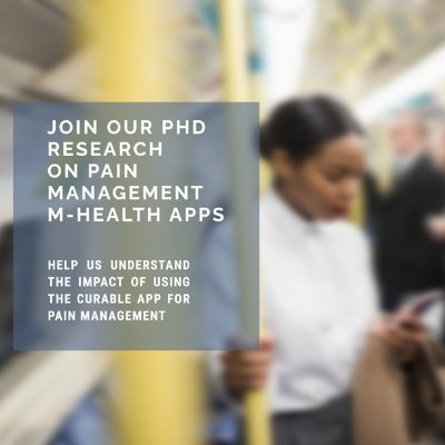 PhD research into the Curable app for the treatment of chronic pain