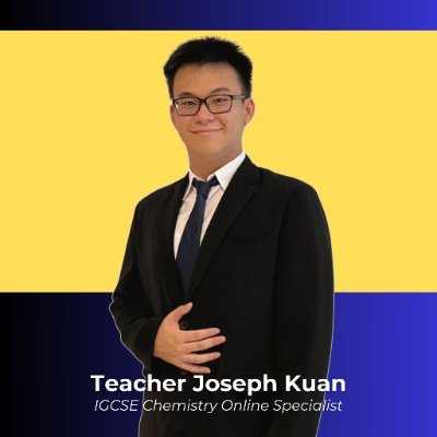 Hello 👋, I'm Teacher Joseph Kuan from BrainSTEM Academy 🧠🚀. I specialize in teaching Chemistry for Cambridge IGCSE in Malaysia