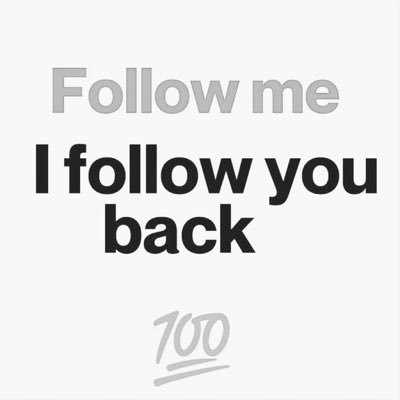 If you think you can Follow me, so that I follow you and then you UNFOLLOW!!! you better think again. I clean my list every day. So DON'T