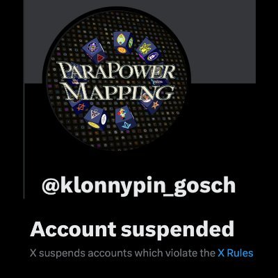 X Persona non grata #1. Formerly known as K l o n n y G o s c h. Just a man who connected one too many dots.