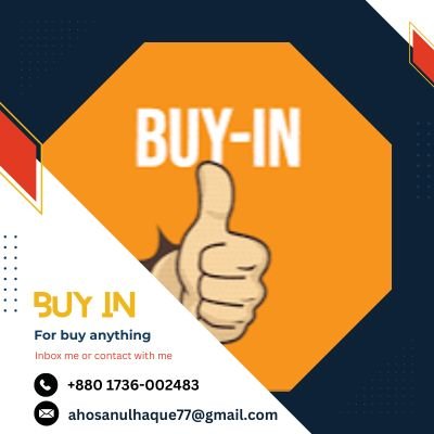 Welcome to Buy In 
Where you can buy all kinds of products at very affordable prices.