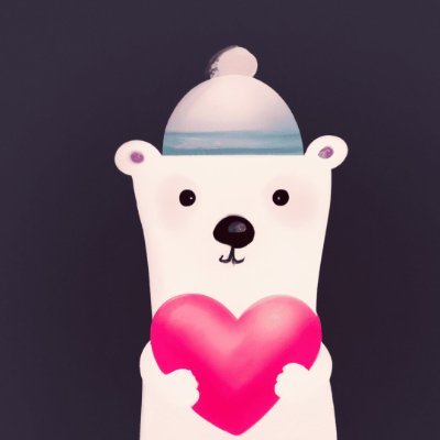 Meet Valentine, the lovable polar bear who's on a cute quest to shower love all over the MeMe community.