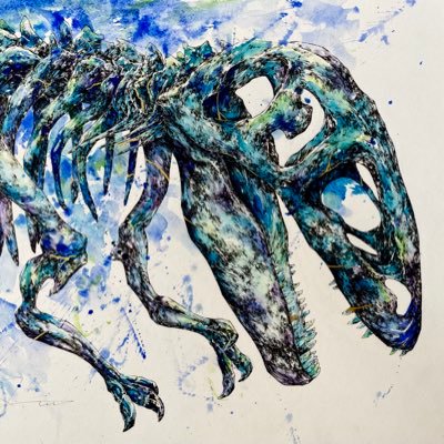 透明水彩とペンによる細密画。美しく怖い『恐竜』の布教🦖 オーダーや過去作品購入はHPまで。 instagram→jxxn0819