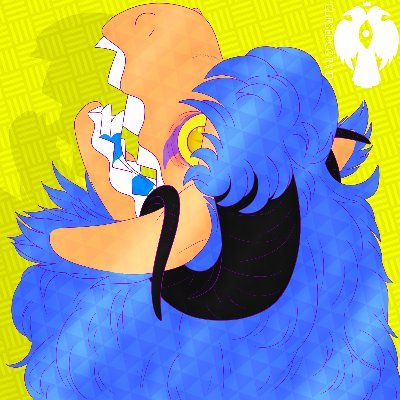 Cursed_Corvid98's profile picture. Hi, call me Blue or Corvid. she/they | 27 | Bi | ♒ | I make art... That's it. 
DNI MESSAGE/FOLLOW ME IF YOU'RE UNDER 18. COMMISSIONS OPEN ON TUMBLR