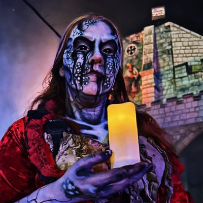 Backup Account/26/Scenic Artist/Scare-Actor, SFX MUA, and Scenic Team at Hundred Acres Manor Haunted Attraction/ Gale Dekarios stan account.