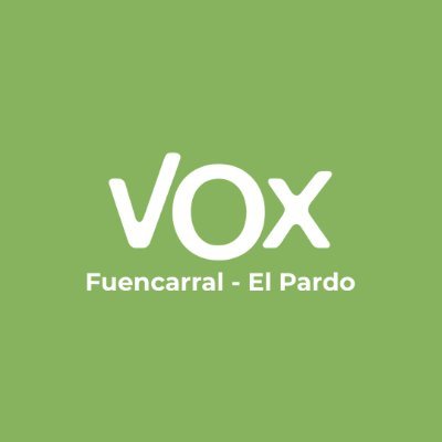 🇪🇸 Cuenta Municipal Oficial de #VOXMadrid en #DistritoFuencarralElPardo Instagram: vox_fuencarralelpardo Facebook: VOX Fuencarral - El Pardo