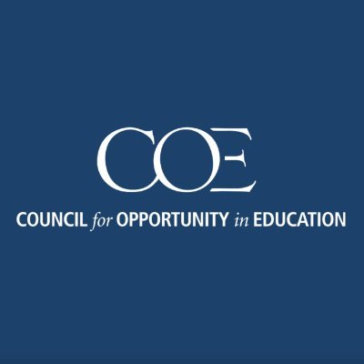 COE is the only nat’l organization dedicated to furthering the expansion of educational opportunities for low-income & first-gen students #TRIOworks #EquityChat