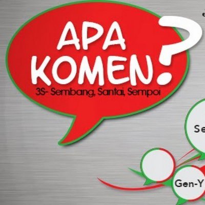 #ApaKomen 
Social TV 
3S +Sembang +Santai +Sempoii...