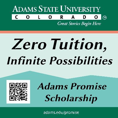News and Event information for Adams State University - Great Stories Begin Here! We are the oldest HSI in Colorado. We’re rural with most diverse campus in CO.