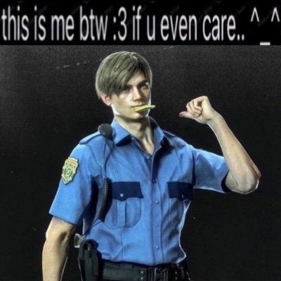 leonstanacc20's profile picture. Leon S. Kennedy stan account, quirky mid