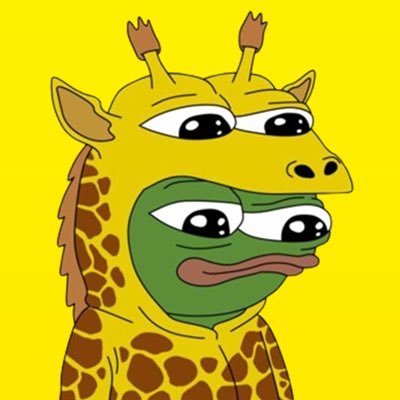 They tell me I look like $PEPE, I tell them I am $GIRAF on the Solana chain! 🦒