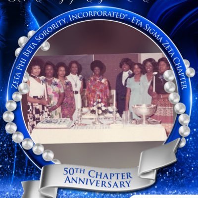 Zeta Phi Beta Sorority INC., Eta Sigma Zeta Chapter, charted March 23, 1974. We uphold our principles: Scholarship, Service, Sisterhood, Finer Womanhood 🕊💙🤍