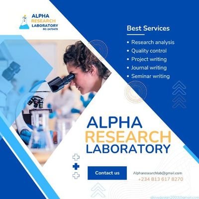 alpharesearch10's profile picture. ONYIMA CHIBUIKE IS AN ANALYST, A RESEARCHER, AN ENTERPRENUR AND INDUTRIAL CHEMIST. 
THE DIRECTOR OF ALPHA SCIENTIFIC EMPIRE...