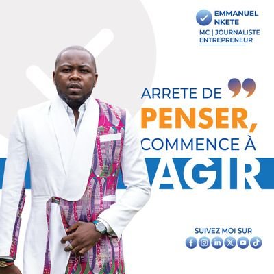 *Présentateur TV 

*Maître de Cérémonie 

*Manager Général Émergence Production Group 

*Promoteur du Concept JEUNES ÉMERGENTS