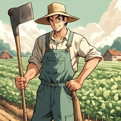 Diligent Farmer in Pixels