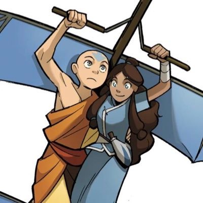 gifs of katara and aang from avatar the last airbender. currently gifing: natla