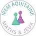 Maths & Jeux IREM Aquitaine (@mathsjeux) Twitter profile photo Maths & Jeux IREM Aquitaine (@mathsjeux) Twitter profile photo