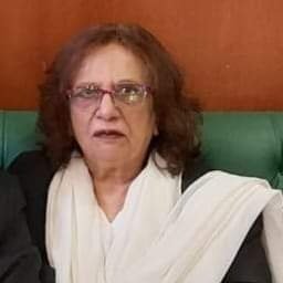 Advocate Supreme court. First woman- Judge.of Pak First woman Asst: Advocate General Sindh. Ex-Standing Counsel for Pakistan.Writer of Sindhi Urdu and English.