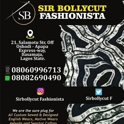sirbollycutF's profile picture. ✂️  We sew to fit all kinds of Male styles designs on all types of fabrics............ Ur satisfaction is our priority  ✂️