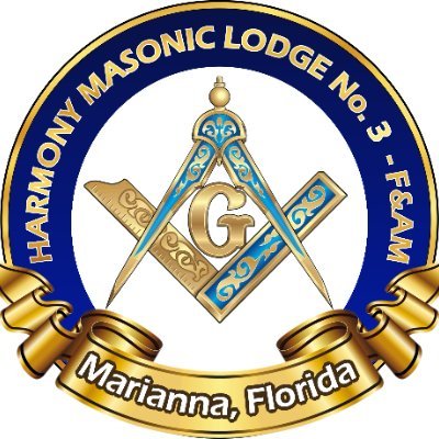 Harmony Masonic Lodge No. 3, F. & A. M. located in Marianna, Florida, works under a charter granted by the Most Worshipful Grand Lodge of Florida.