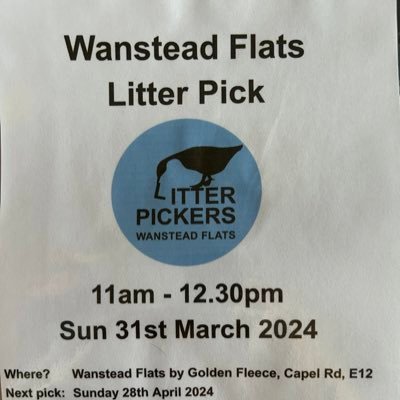 We are volunteers who litterpick once a month to keep Wanstead Flats beautiful for all. Next pick 31st March 2024. Est 2015.