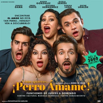 La comedia romántica más divertida. ¡¡Funciones de Jueves a Domingo !! 🐩🐕 Boletos https://t.co/pvmU2IwQdF