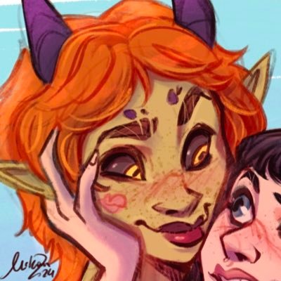 Hiya, I'm Maggie! 🌙 | 28 | 🏳️‍🌈 they/them 🏳️‍⚧️ Illustrator and BG Design @ Mrs Wordsmith. Drawing mostly fanart & OCs! 🌈Currently into SKZ /Critical Role