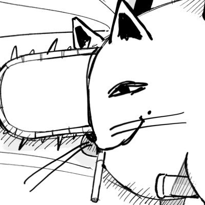 HELLO EVERYNYAN! Cat who can draw! 😼 (chainsaw guy, and other stuff)Bluesky: goldenpenhd
Inprnt: https://t.co/qEMsrR1nej