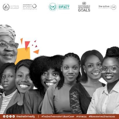 An impact workshop by @TheSheThrivesFG for women and girls in tech and digital economy, creative and social entrepreneurship, sales and strategic leadership |•°