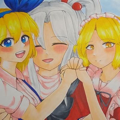 サークル:グリュンハールの主
ただの緑髪好き。最近は旧作アリス達や八雲一家に夢中。
東方Projectのキャラを中心にアナログ絵を描きます(コピックと色鉛筆)。1年誕おめイラスト企画達成(21/10/6開始)。2周目以降気まぐれでやってます。