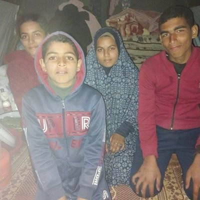 Hello, before the war we were a happy family and we lived in peace in Gaza. The war came and we were displaced from our homes and we began to live in a tent aft