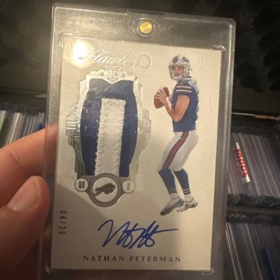 #gobills.  Yes that is a Nathan Peterman card in my photo. #billslegend