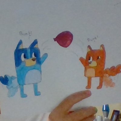 Hi! I love to draw, and I am OBSESSED with the show Bluey, on Disney+. If you don't like Bluey, WHF ARE YOU DOING HERE???