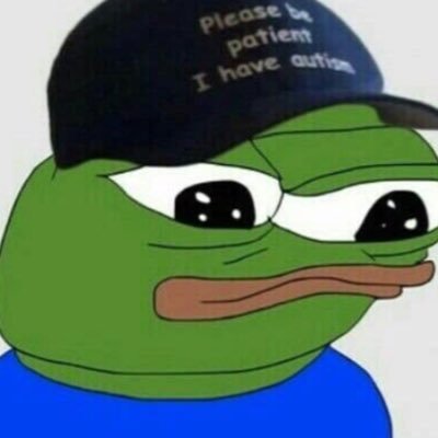 Autistic pepe trying to survive on Solana