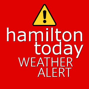 Automated hourly weather alerts, forecasts, and updates by @HamiltonToday.