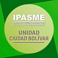 Ipasme Ciudad Bolívar (@ipasmeciudadbol) 's Twitter Profile Photo Ipasme Ciudad Bolívar (@ipasmeciudadbol) 's Twitter Profile Photo