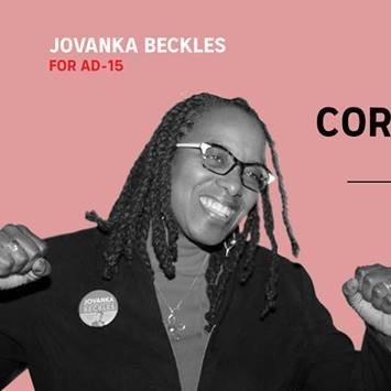 Jovanka Beckles is a DSA candidate for California State Senate building working class power, independence from the democrats, and socialism in the Golden State!