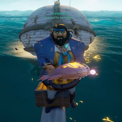 proud owner of skelly and ghost! that fishing guy. 🐠 🎣 Legend of the Sea of Thieves! 🏴‍☠️